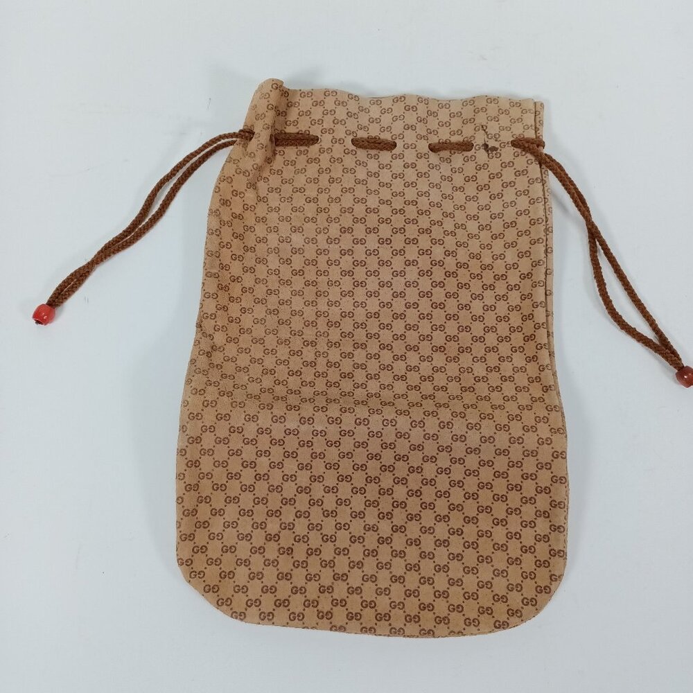 Gucci Suede Pouch Bag